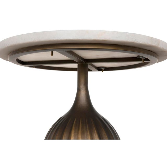 NOIR Samuel Side Table, Aged Brass For Sale In Los Angeles - Image 6 of 7