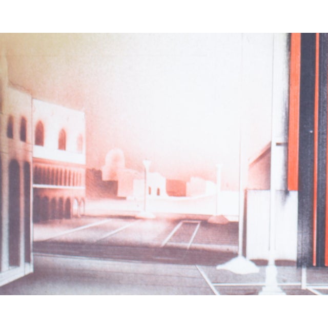 Signed Cityscape Lithograph by Peter Paul For Sale - Image 4 of 9