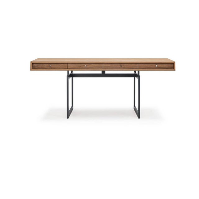 Dark Grey and Walnut Office Desk by Bodil Kjaer for Character For Sale - Image 4 of 16
