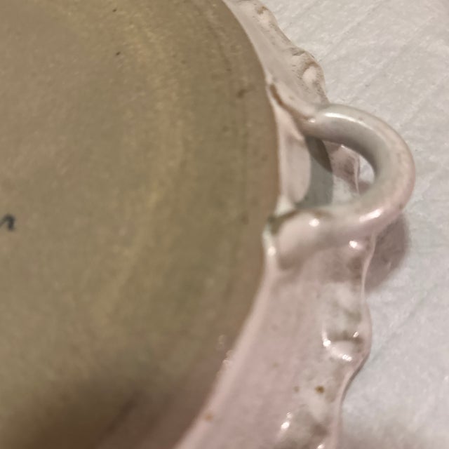 Ceramic Glazed Pottery Trinket Dish Large or Decorative Pie Plate For Sale - Image 7 of 7