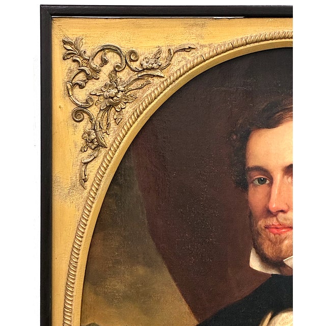 American Portrait of a Mid 19th-Century Young American Gentleman For Sale - Image 3 of 9