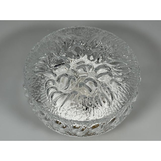 Space Age Flush Mount in Glass and Metal, 1970s For Sale - Image 6 of 18