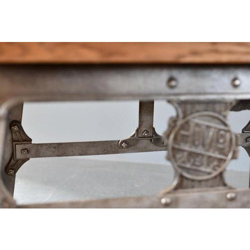 Large Industrial Dining Table by H Mc-G and Co LTD, 1920s For Sale - Image 12 of 13