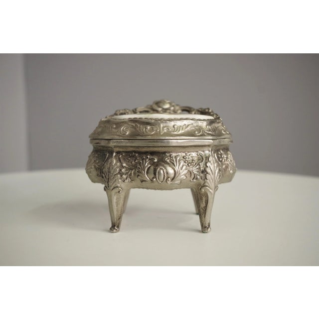 Metal Jewelry Box, 1950s For Sale - Image 3 of 10