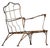 Brown Vintage Rustic Patina Garden Chair For Sale - Image 8 of 9