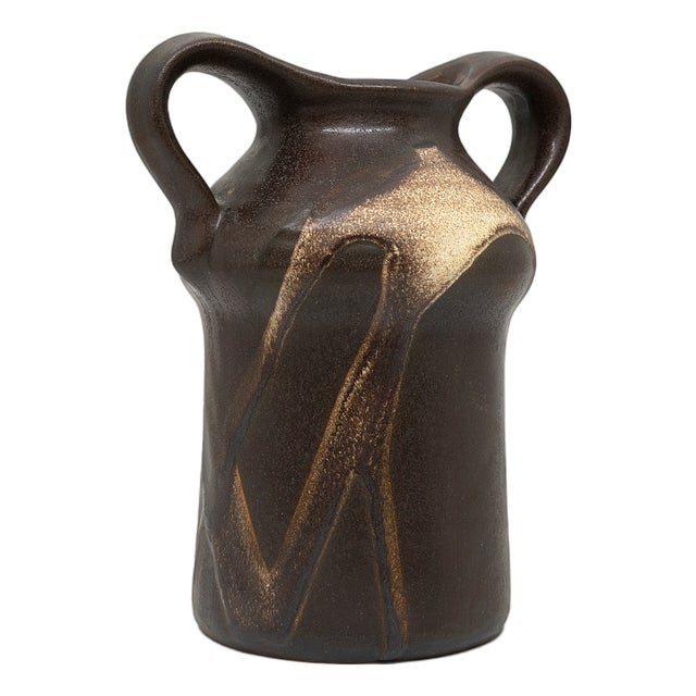 2-Handled Studio Vase attributed to Gerda Heuckeroth for Carstens Tönnieshof, 1960s For Sale