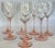 1980’s Made in France Blush Pink Wine Glasses - Set of 4 For Sale - Image 12 of 13