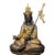 Late 20th Century Gilt Bronze Padmasambhava Statue, Tibetan Buddhist Figure, 900g For Sale