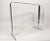 Mid Century Lucite and Chrome Magazine Rack