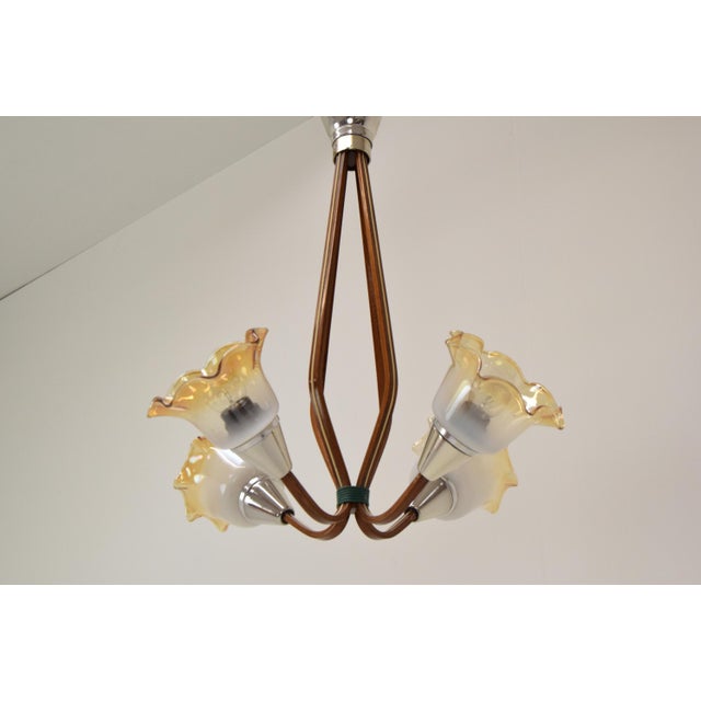 Metal Mid-Century Chandelier, 1960´s For Sale - Image 7 of 18
