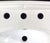 1980s Large 36" Wide White Porcelain Console Sink With Porcelain Legs For Sale - Image 5 of 18