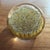 This vintage Murano yellow multicolored Millefiori glass paperweight, measuring 2.5 inches, is a beautiful piece of art...