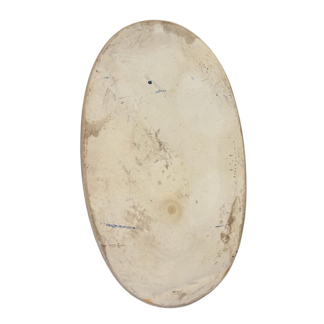 Vintage French Hand Painted Porcelain Jardiniere/ Cachepot/Foot Bath For Sale - Image 4 of 8