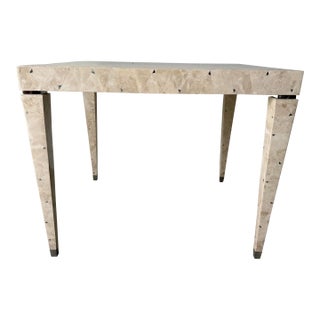 Vintage Tavola Tessellated Stone Dining or Game Table by Oggetti For Sale