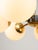 Metal Vintage Italian Six-Arm Sputnik Chandelier with Opaline Shades For Sale - Image 7 of 18