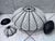 Mid 20th Century Venetian Murano Latticino Caged Pendant Light For Sale - Image 9 of 9
