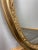 Vintage French Ornate Oval Wall Mirror with Gold Finish For Sale - Image 6 of 10