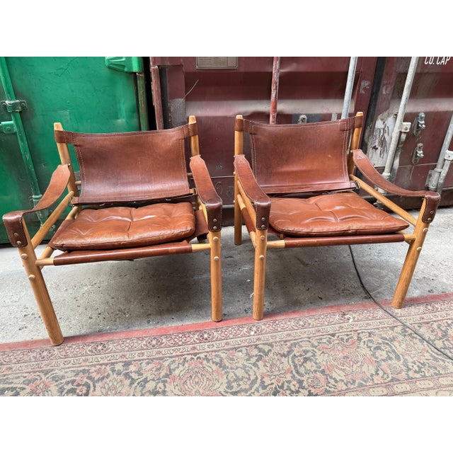 Wood Vintage Scirocco Safari Chairs by Arne Norell, 1960s, Set of 2 For Sale - Image 7 of 12