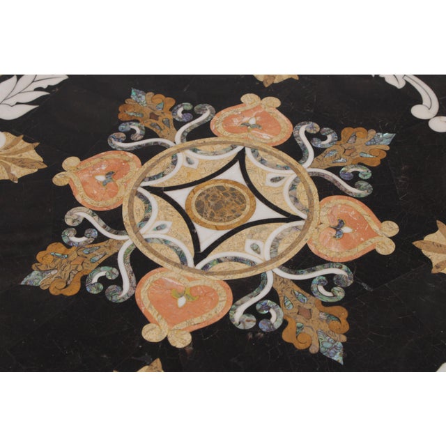 Italian Style Pietra Dura Inlaid Marble Top Center Table For Sale In Philadelphia - Image 6 of 16