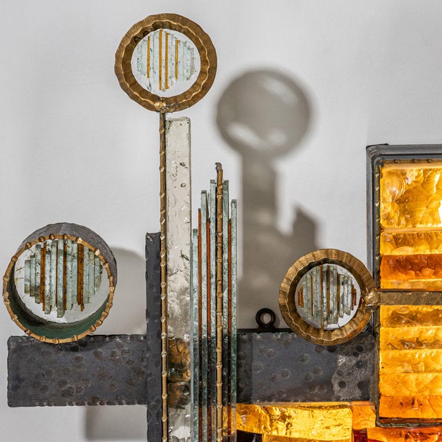 1970s Sculptural Brutalist Wall Light Attributed to Albano Poli for Poliarte For Sale In New York - Image 6 of 12