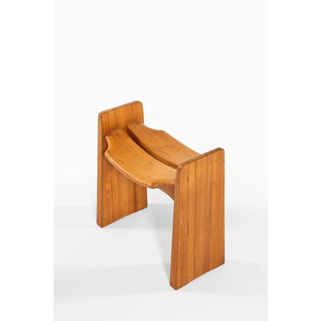 Wood Set of Stools by Gilbert Marklund for Furusnickarn AB, Sweden For Sale - Image 7 of 8