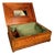 19th Century English Inlaid Satinwood Sewing Box With Mirror & Pincushion, Circa 1890 For Sale