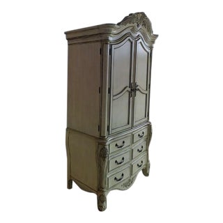 Horchow Cream Nicolette Armoire For Sale