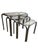 Brown Vintage Chrome Nesting Tables with Smoked Glass, 1970s, Set of 3 For Sale - Image 8 of 9