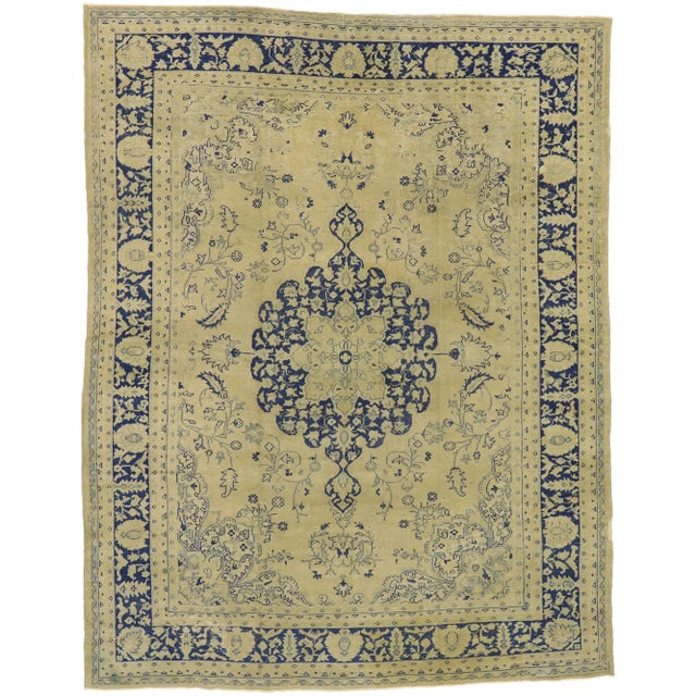 Antique Turkish Oushak Rug - 09'04 X 12'02 For Sale - Image 10 of 10