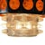Space Age Pop Art Chromed and Orange Hanging Light, 1970s For Sale - Image 6 of 9