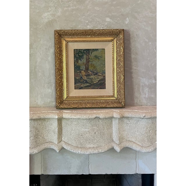 Mid Century Oil Painting by Angelo Charles Scibetta, C. 1940's For Sale - Image 4 of 15