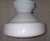 Art Deco German Ceiling Lamp with Opaque White Glass Shade, 1930s For Sale - Image 4 of 7
