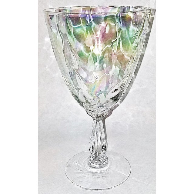 1960s Fostoria Firelight Iridescent Wine Glasses Set of 10 Chairish