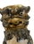 Chinese Large Mid-Century Chinese Ceramic Foo Dog Guardian Lion Pair — Tortoiseshell Glaze For Sale - Image 3 of 12