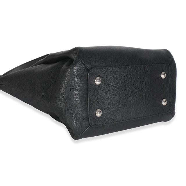 Animal Skin Black Monogram Mahina Haumea Bag For Sale - Image 7 of 8