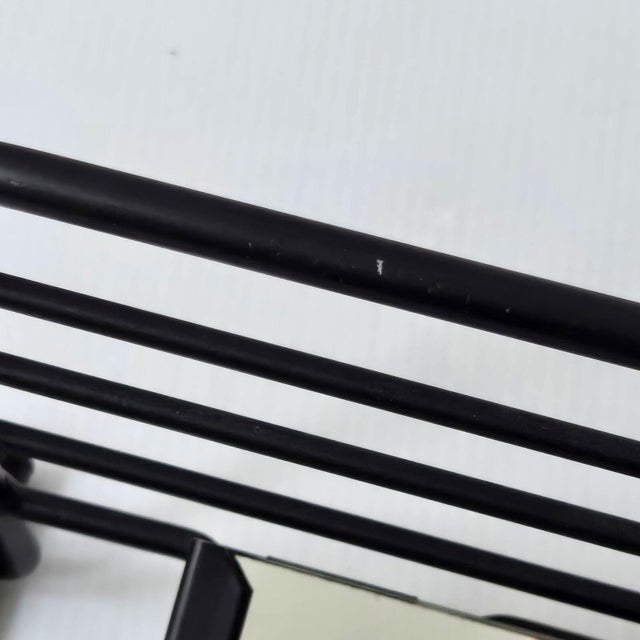 Vintage Rockabilly Wall-Mounted Coat Rack with Mirror, 1950s For Sale - Image 10 of 11