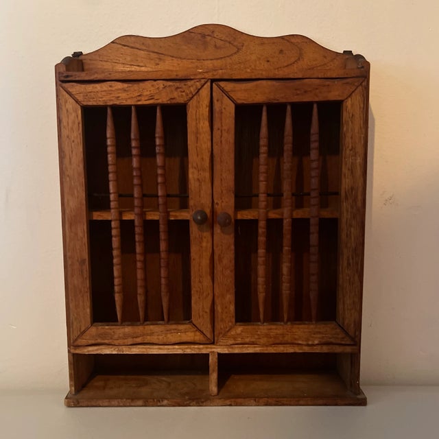 Mid-Century Wooden Spice Rack, Rustic Farmhouse Country Primitive Decor ...