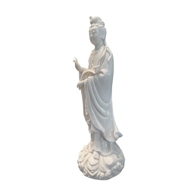 Chinese Chinese Blanc De Chine Guanyin For Sale - Image 3 of 6