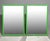 Hollywood Regency Pair of Green Painted Faux Bamboo Beveled Wall Mirrors For Sale - Image 3 of 8