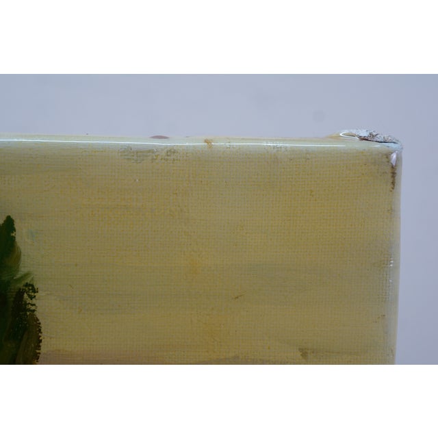 Green Late 20th Century Angels Detail From Saint Cecilia Oil Painting After John William Waterhouse 36" For Sale - Image 8 of 10