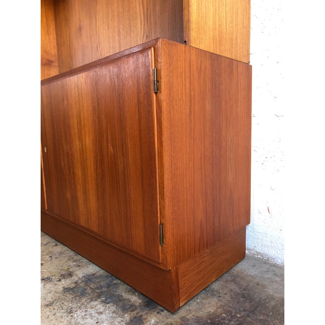 Vintage Mid Century Danish Modern Filing With Hutch by Poul