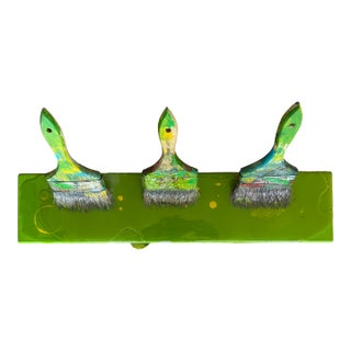 Paintbrushes Wall Sculpture by Pancho Luna For Sale