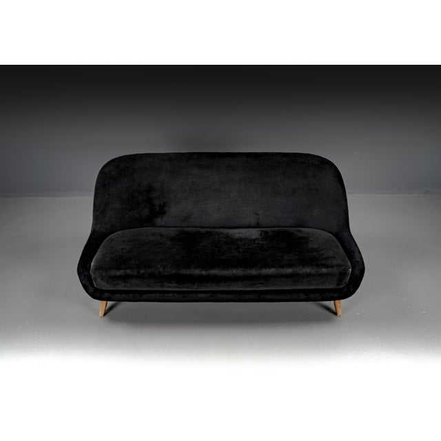 Sofa in Boucle Fabric attributed to Flemming Lassen, 1940s For Sale - Image 14 of 18