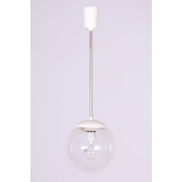 Mid-Century Chandelier in Chromed Steel, Plastic and Glass, Czech, 1960s For Sale - Image 9 of 9