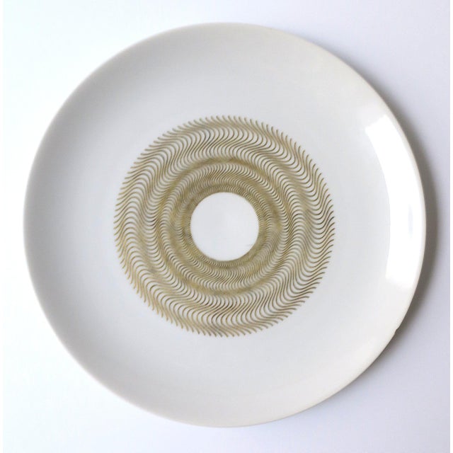 White German Porcelain Dinner Plates, French Designer Jean Luce, Midcentury Modern, Set of 10 For Sale - Image 8 of 12