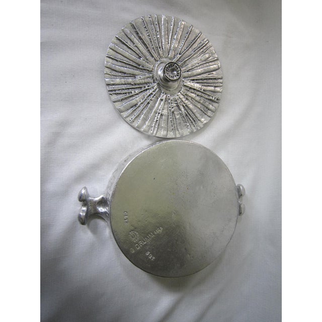 1960s 1960s Don Drum Cast Aluminum Cassarole For Sale - Image 5 of 5