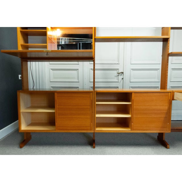 Vintage Danish Teak Sectional Cabinet by Kajsa & Nils Nisse Strinning for String Design, 1960s For Sale - Image 12 of 15