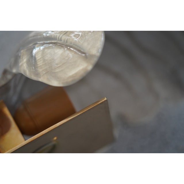Murano Art Glass Gold and Brass Wall Light and Sconces, 2000 For Sale - Image 9 of 11