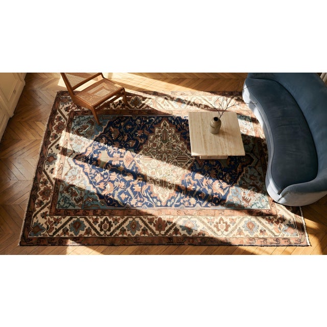 Brown Early 20th Century Persian Malayer Carpet For Sale - Image 8 of 10