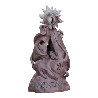 Mid-Century Modern Sculpture in Ceramic, Czech, 1950s For Sale
